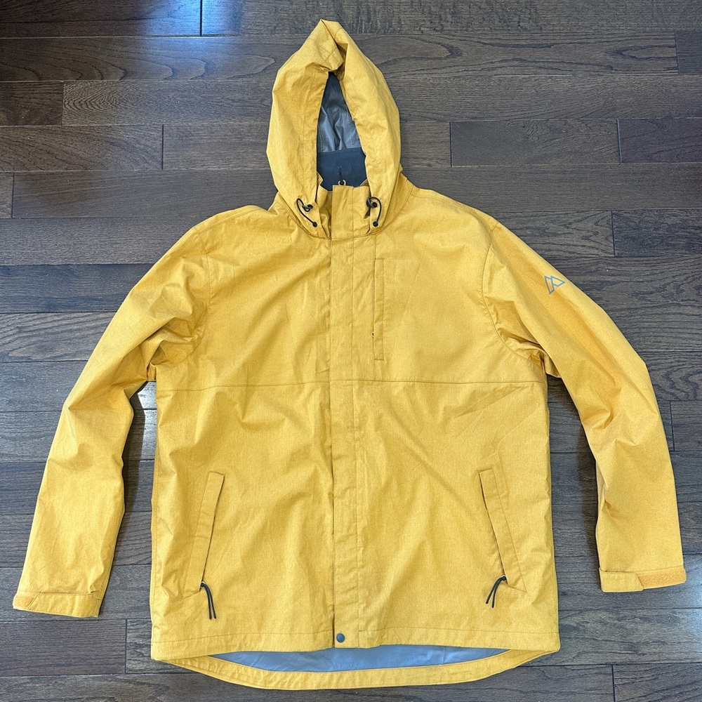 Alpine Design Men's Altitude Hooded Rain Jacket - yellow/gold
